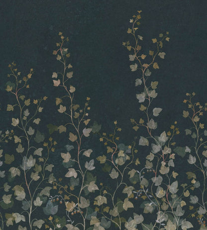 Ivy Mural by Sandberg Midnight Blue