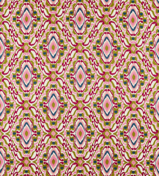 Ixora Fabric by Harlequin Pomegranate / Tree Canopy / Ink