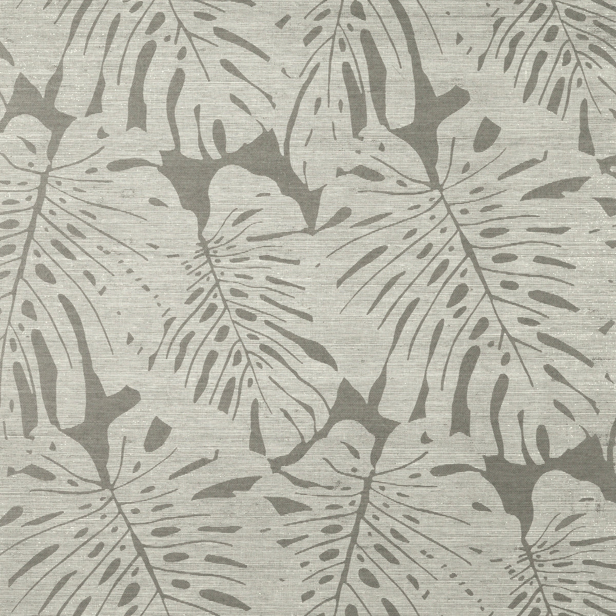 Jacks Jungle Wallpaper by Phillip Jeffries in White on Manila Hemp (5340) (PJ 5340)