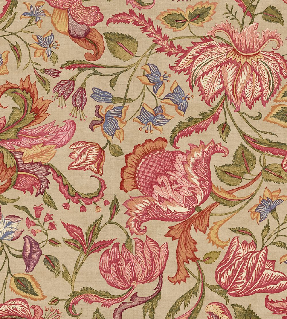 Jacobean Wallpaper by Eijffinger Beige/Red