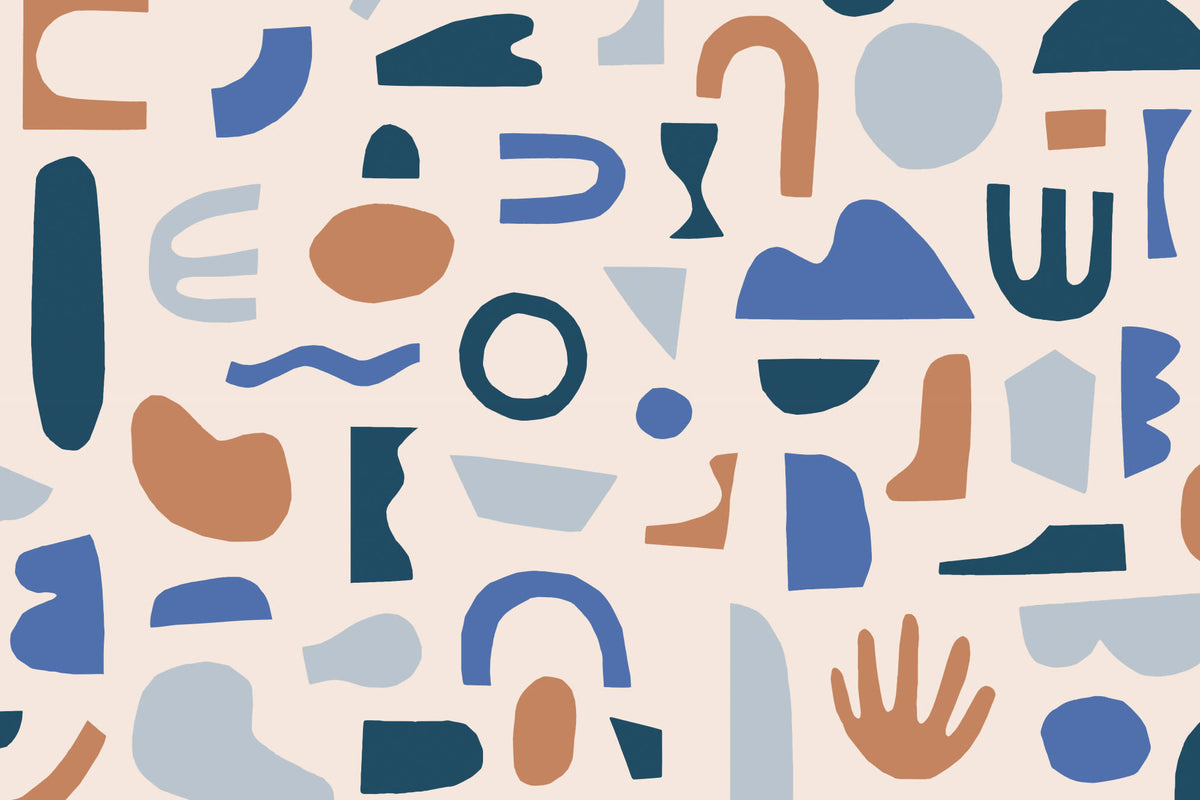 Jagged Blue mural by Hovia