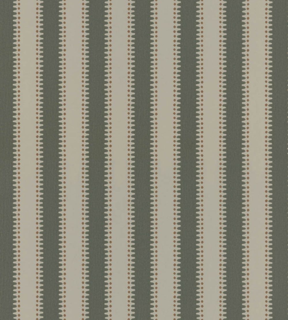 Jagged Stripe Wallpaper by Langelid Von Bromssen Dusty Olive