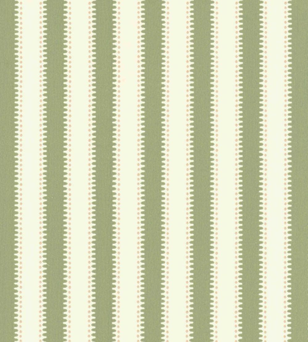 Jagged Stripe Wallpaper by Langelid Von Bromssen Leaf Green