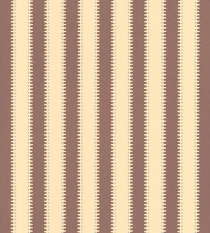 Jagged Stripe Wallpaper by Langelid Von Bromssen Maroon