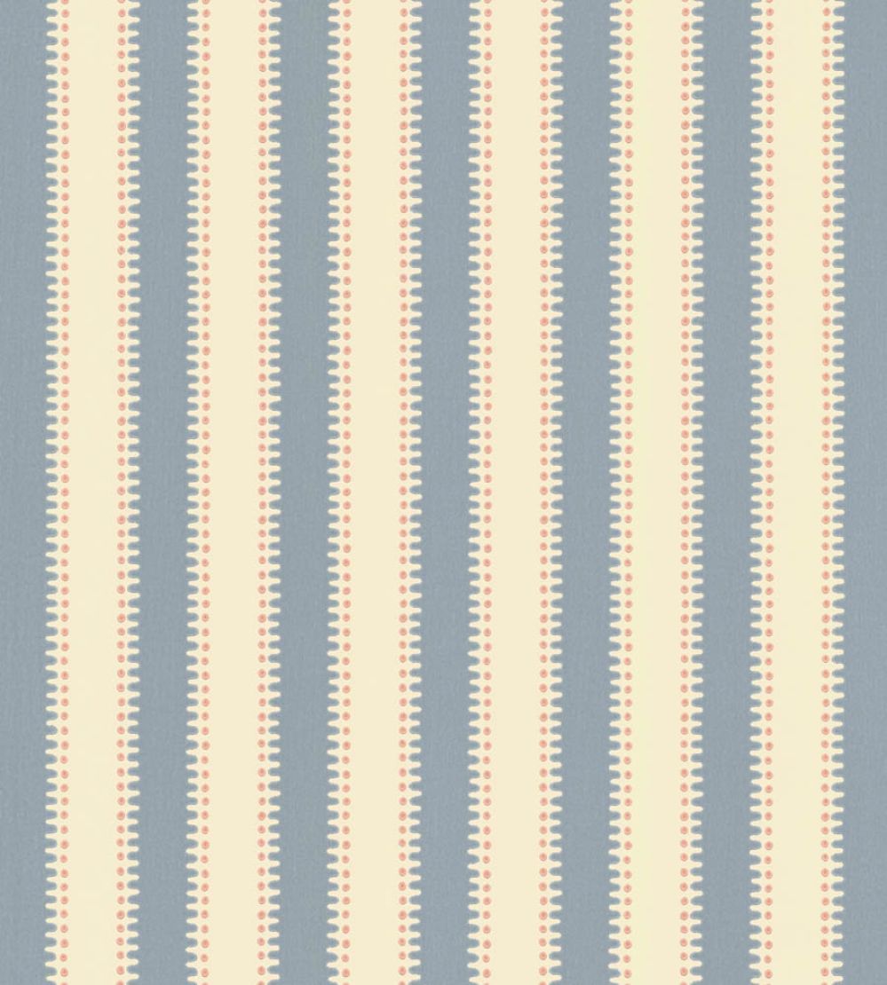 Jagged Stripe Wallpaper by Langelid Von Bromssen Sky Blue