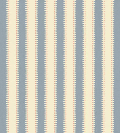 Jagged Stripe Wallpaper by Langelid Von Bromssen Sky Blue