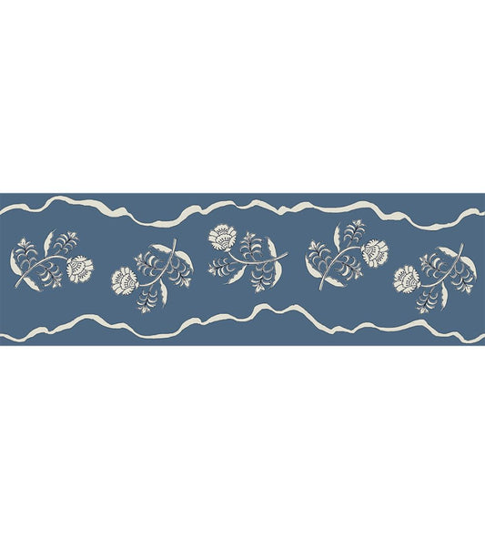 Jaipur Border 5cm Wallpaper by Parker & Jules Day Blue