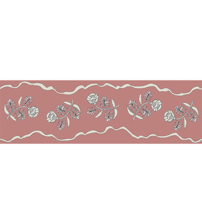Jaipur Border 5cm Wallpaper by Parker & Jules Raspberry