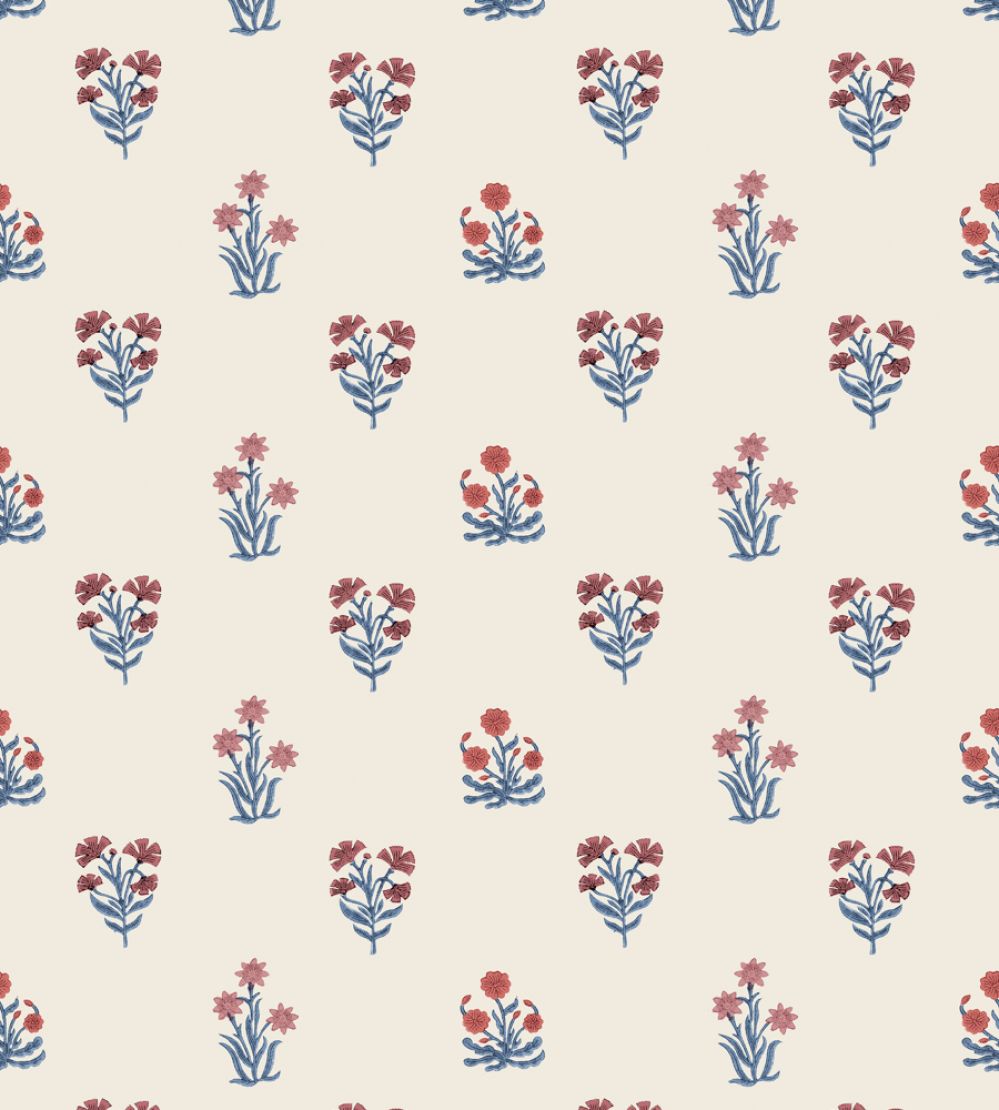 Jaipur Flower Wallpaper by DADO 01 Ruby