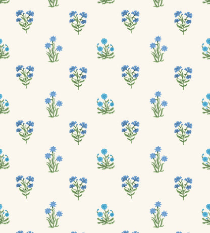 Jaipur Flower Wallpaper by DADO 02 Sapphire