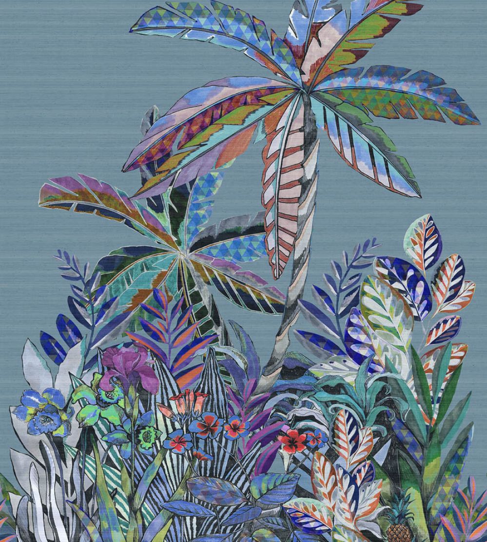 Jaipur Garden Mural by Jannelli&Volpi Blue
