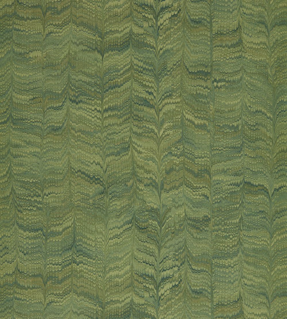 Jaipur Plain Wallpaper by Zoffany Deep Moss