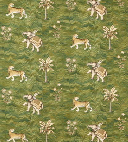 Jaipur Fabric by Zoffany Deep Moss