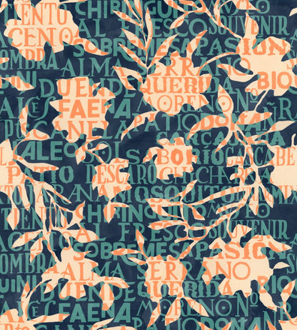Jaleo Wallpaper by Tres Tintas Turquoise