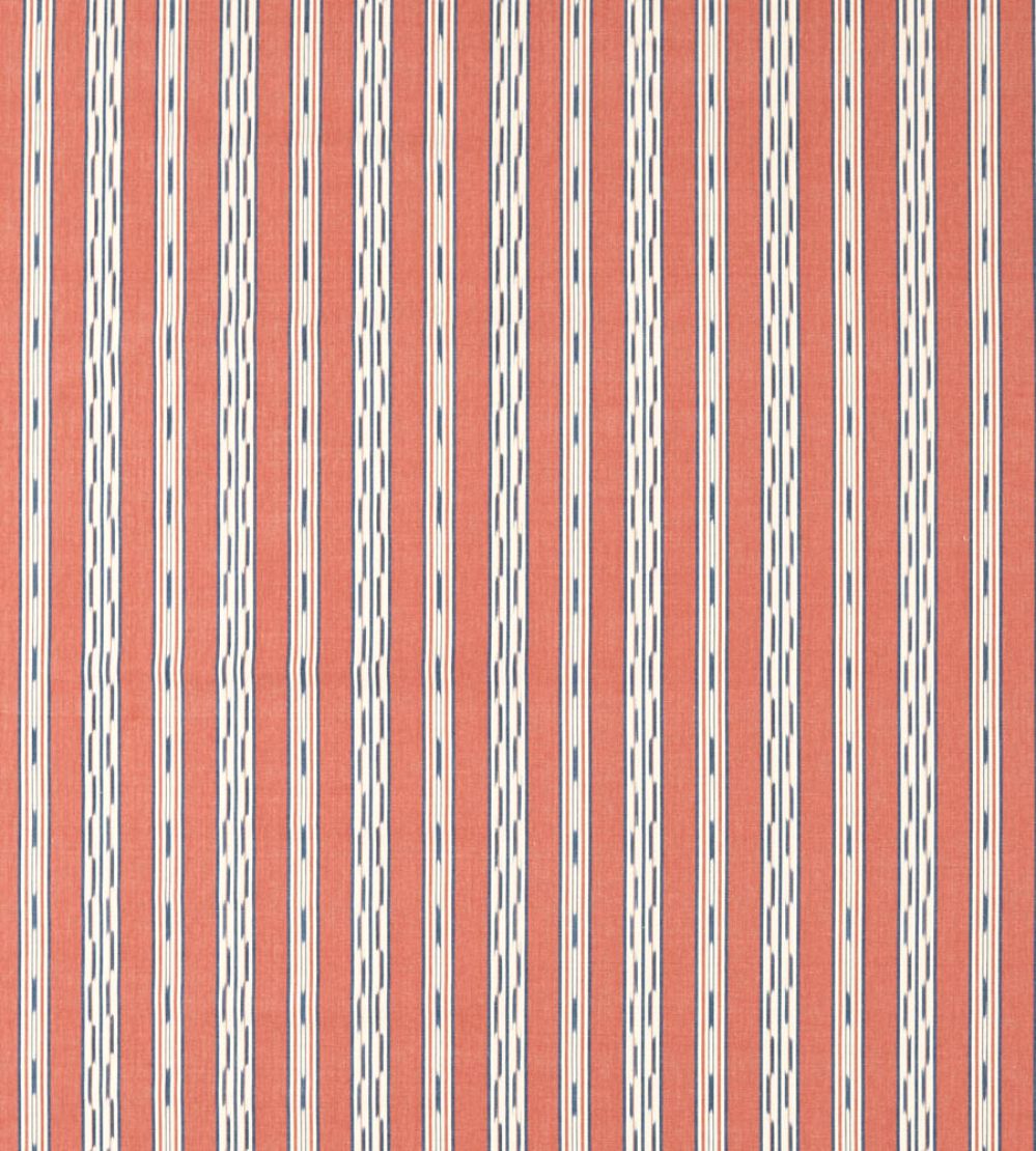 Jamdani Stripe Fabric by Sanderson Madder/Indigo