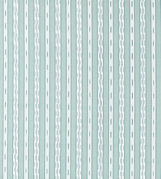 Jamdani Stripe Fabric by Sanderson Porcelain/Blue