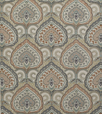 Fitzrovia Fabric by James Hare Blue Multi