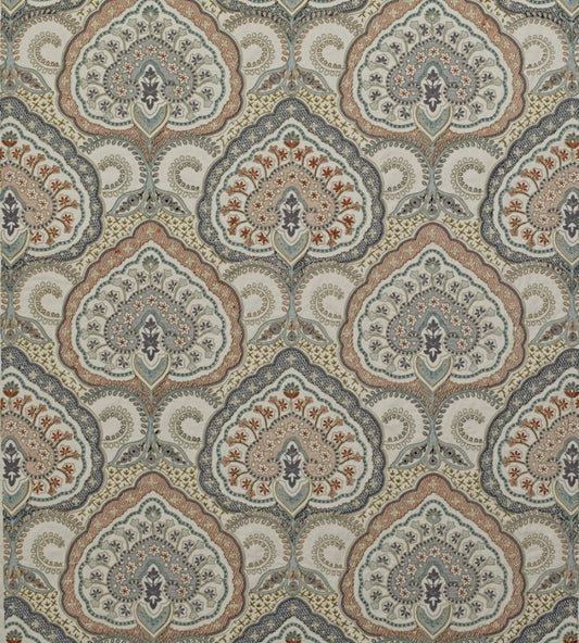 Fitzrovia Fabric by James Hare Blue Multi