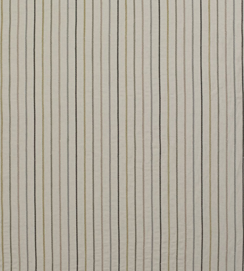 Maddox Stripe Fabric by James Hare Natural