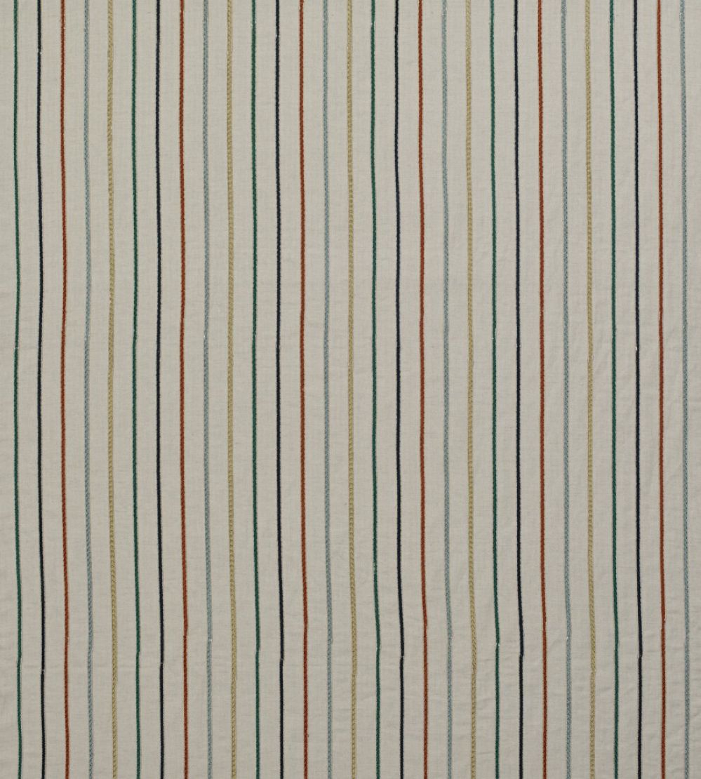 Maddox Stripe Fabric by James Hare Blue Multi