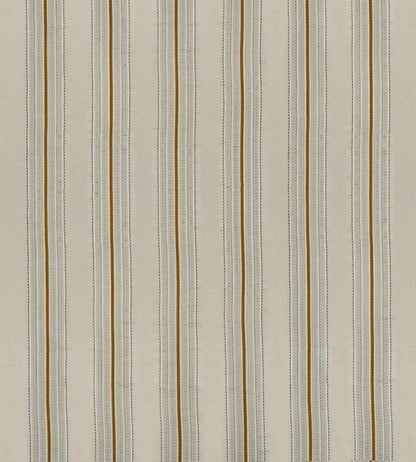 Ceylon Stripe Fabric by James Hare Natural / Ochre