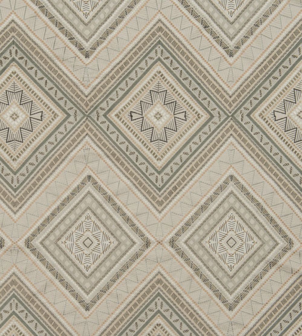 Fuji Fabric by James Hare Natural / Slate