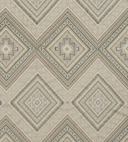 Fuji Fabric by James Hare Natural / Slate