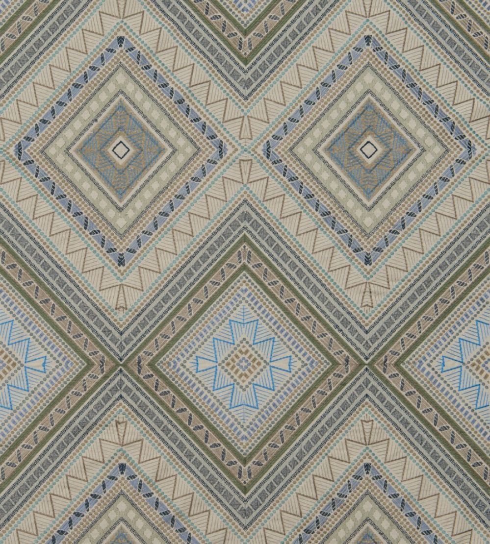 Fuji Fabric by James Hare Natural / Indigo