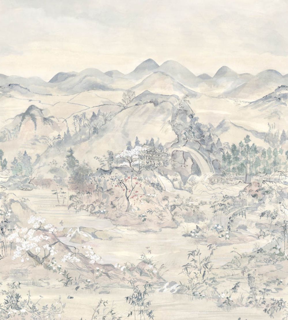 Japanese Chinoiserie Mural by Cole & Son Orchid