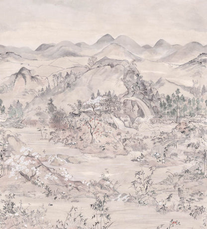 Japanese Chinoiserie Mural by Cole & Son Pink Opal