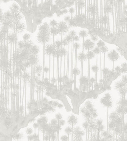 Japanese Woods Wallpaper by Cole & Son Platinum Grey