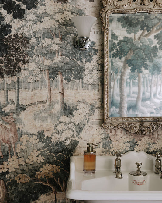 Jardin d'Ussé Mural by Watts 1874 in Dormant Frima - Non-Woven Paper