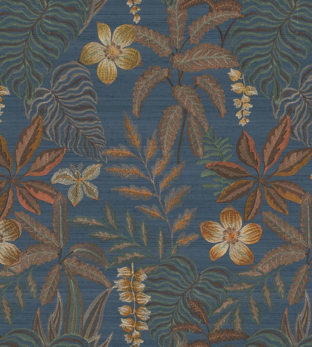 Jardin Tropical Metallic Wallpaper by Jannelli&Volpi Navy