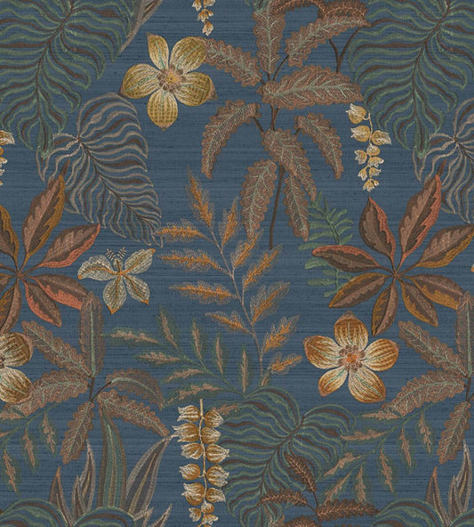 Jardin Tropical Metallic Wallpaper by Jannelli&Volpi Navy