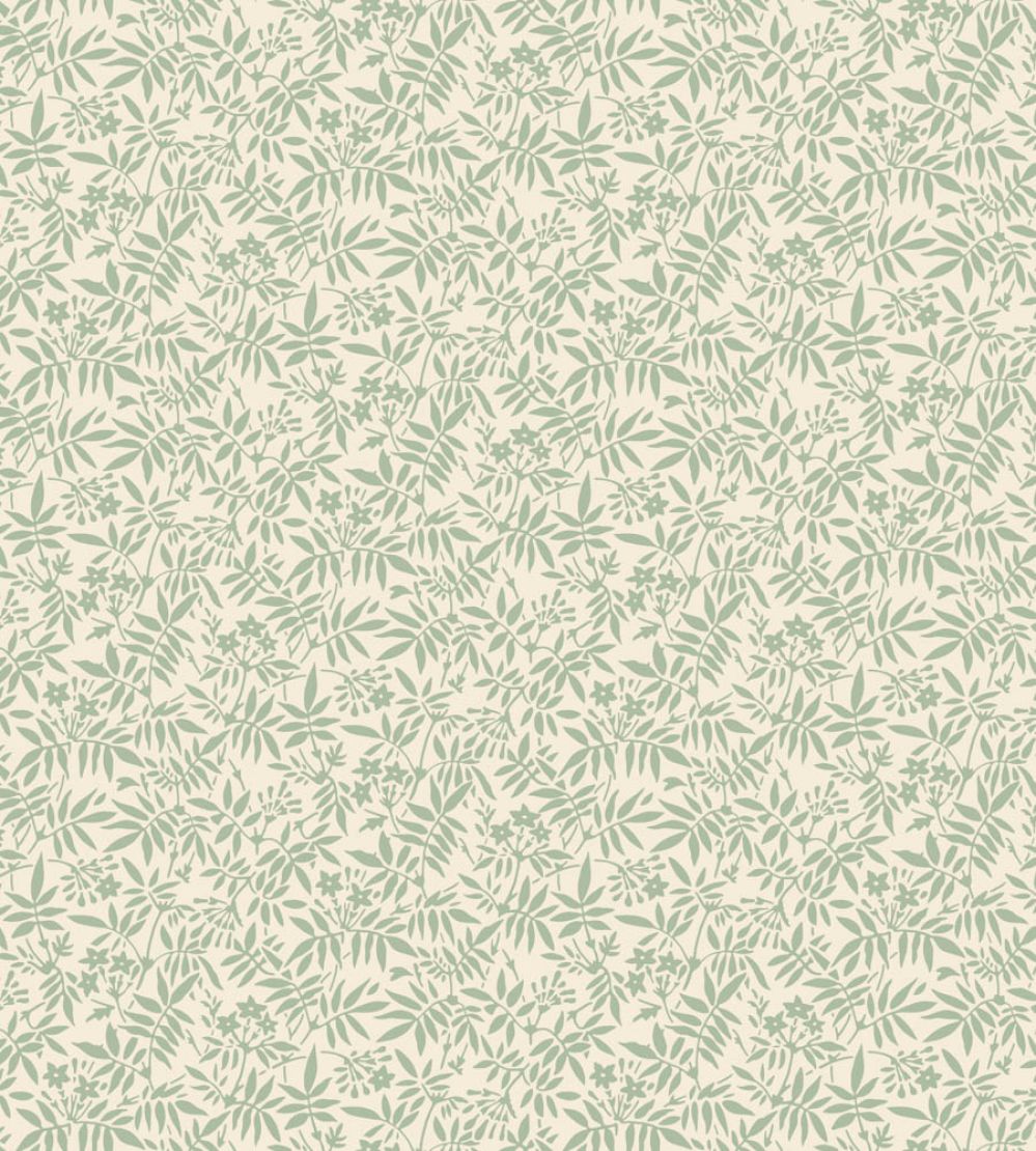 Jasmine Wallpaper by Farrow & Ball White Tie / Whirlybird