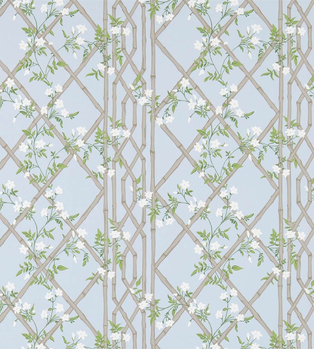 Jasmine Lattice Wallpaper by Zoffany Sky