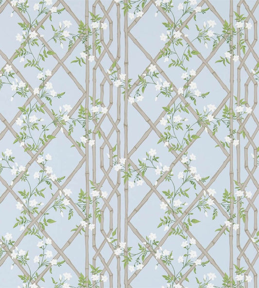 Jasmine Lattice Wallpaper by Zoffany Sky