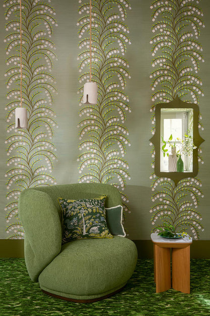 Jasmine Wallpaper by Pierre Frey shown in a room setting (view 1)