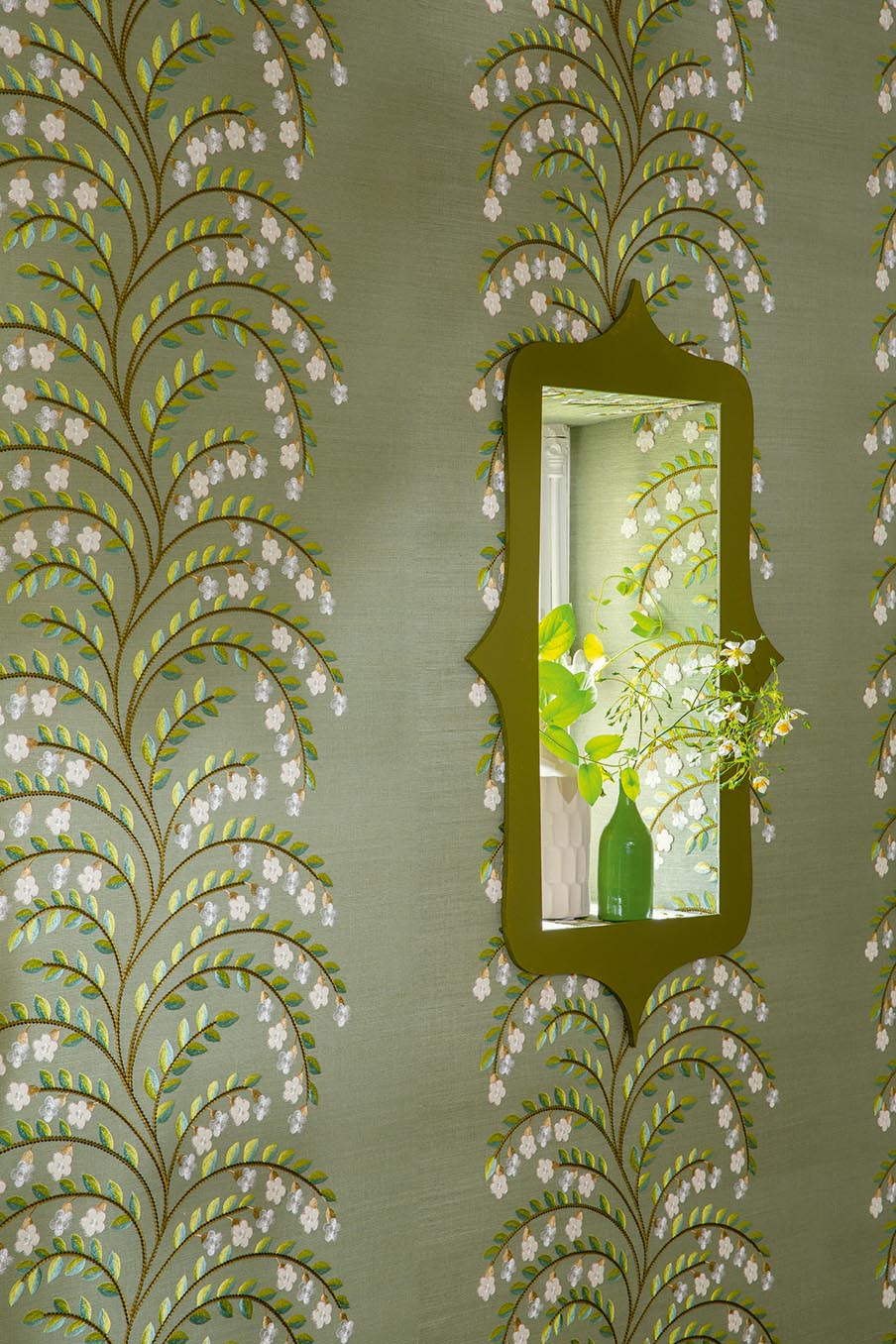 Jasmine Wallpaper by Pierre Frey shown in a room setting (view 2)