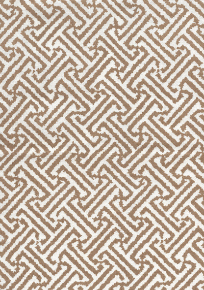 Java Java Camel on White Linen fabric by China Seas
