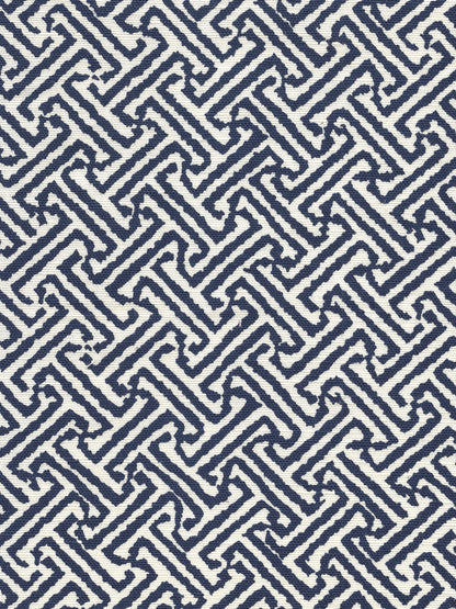 Java Java Navy on Tint on Tinted Linen Cotton fabric by China Seas