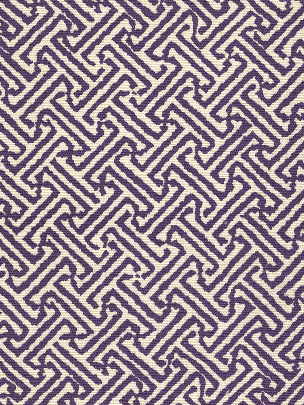 Java Java Purple on Tinted Linen Cotton fabric by China Seas