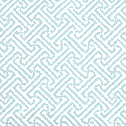 Java Java Bali Blue on White wallpaper by China Seas