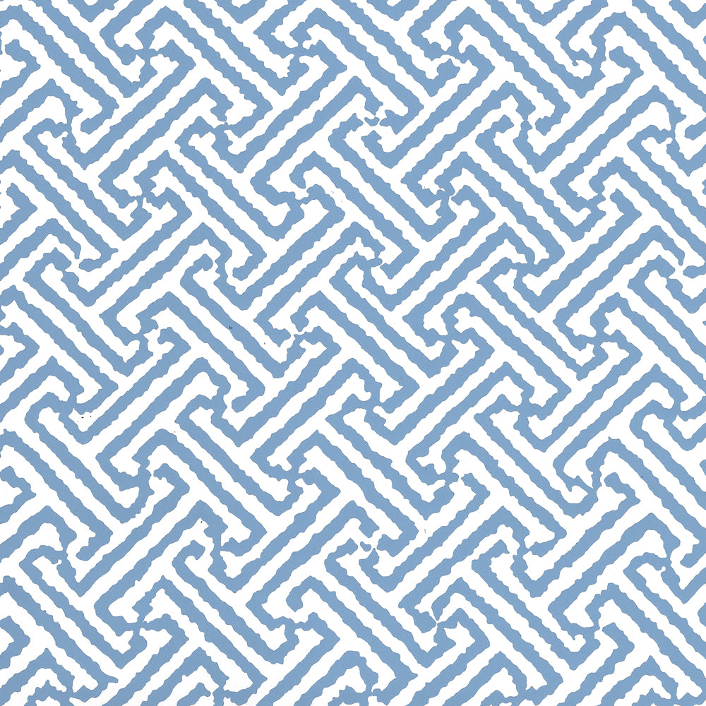 Java Java French Blue on White wallpaper by China Seas