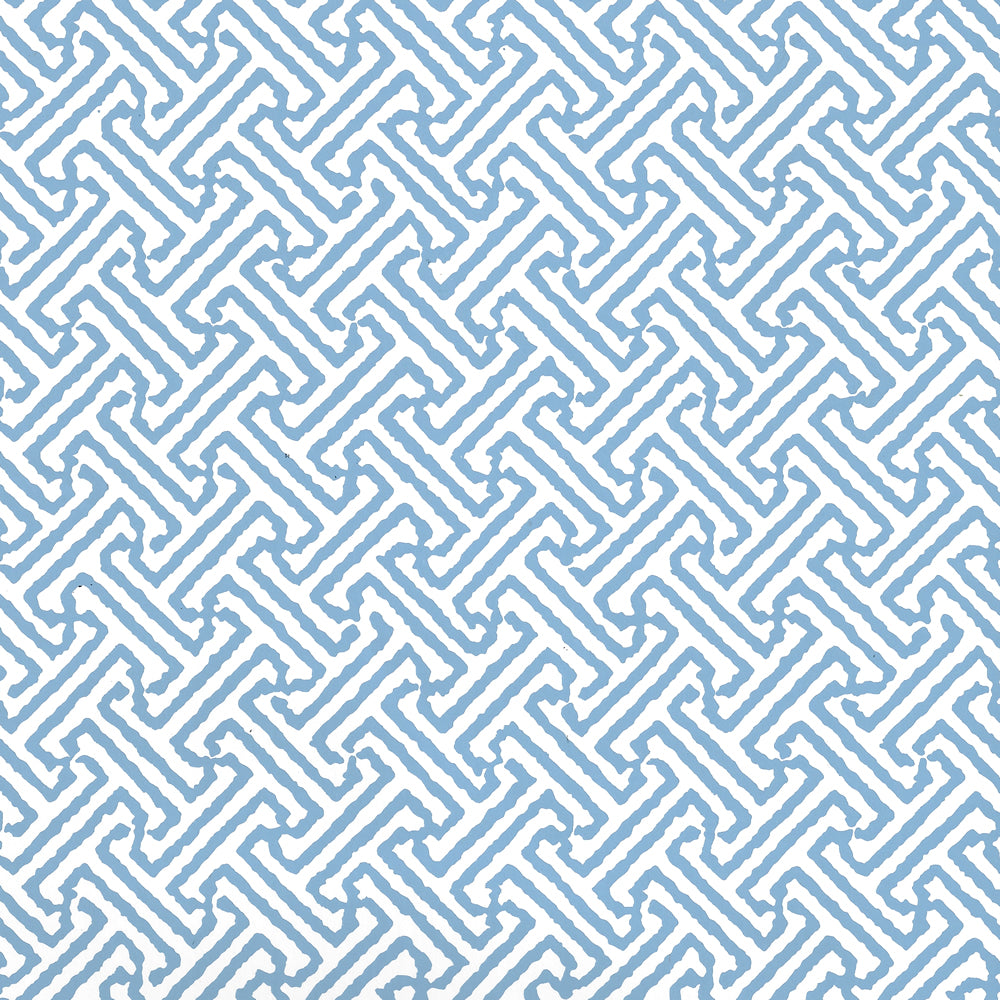 Java Petite French Blue on White wallpaper by China Seas