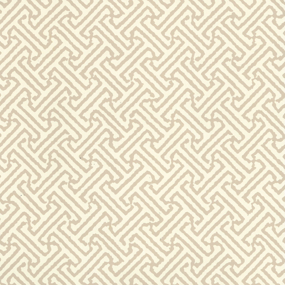 Java Petite Almond on Off White wallpaper by China Seas