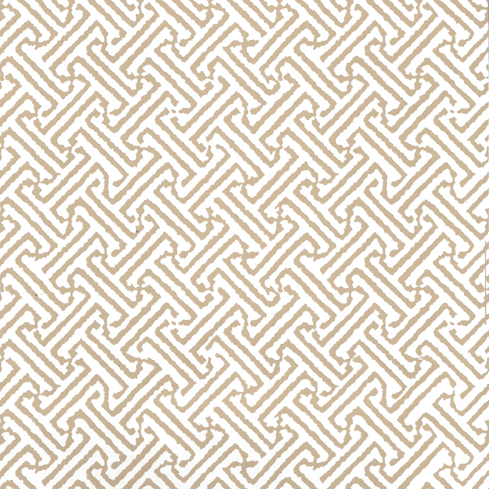 Java Petite Taupe on White wallpaper by China Seas