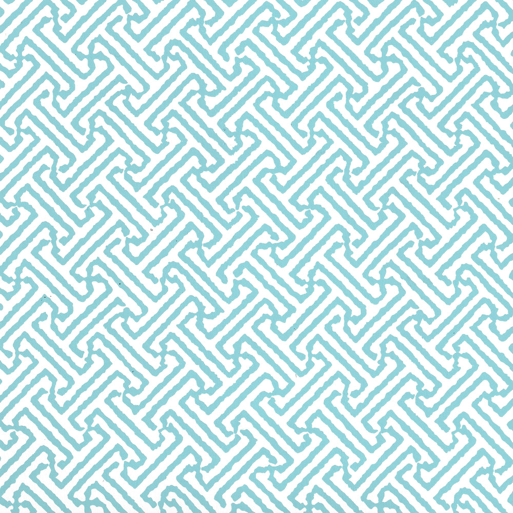 Java Petite Aqua on White wallpaper by China Seas