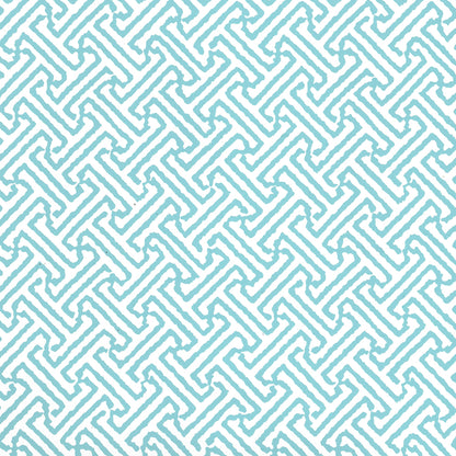 Java Petite Aqua on White wallpaper by China Seas