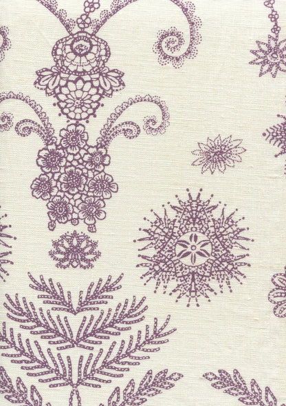 Jeanne Panel Purple fabric by Home Couture